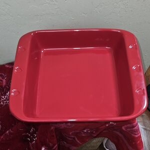 Chantal Valentines Red stoneware Pan 8 X 8